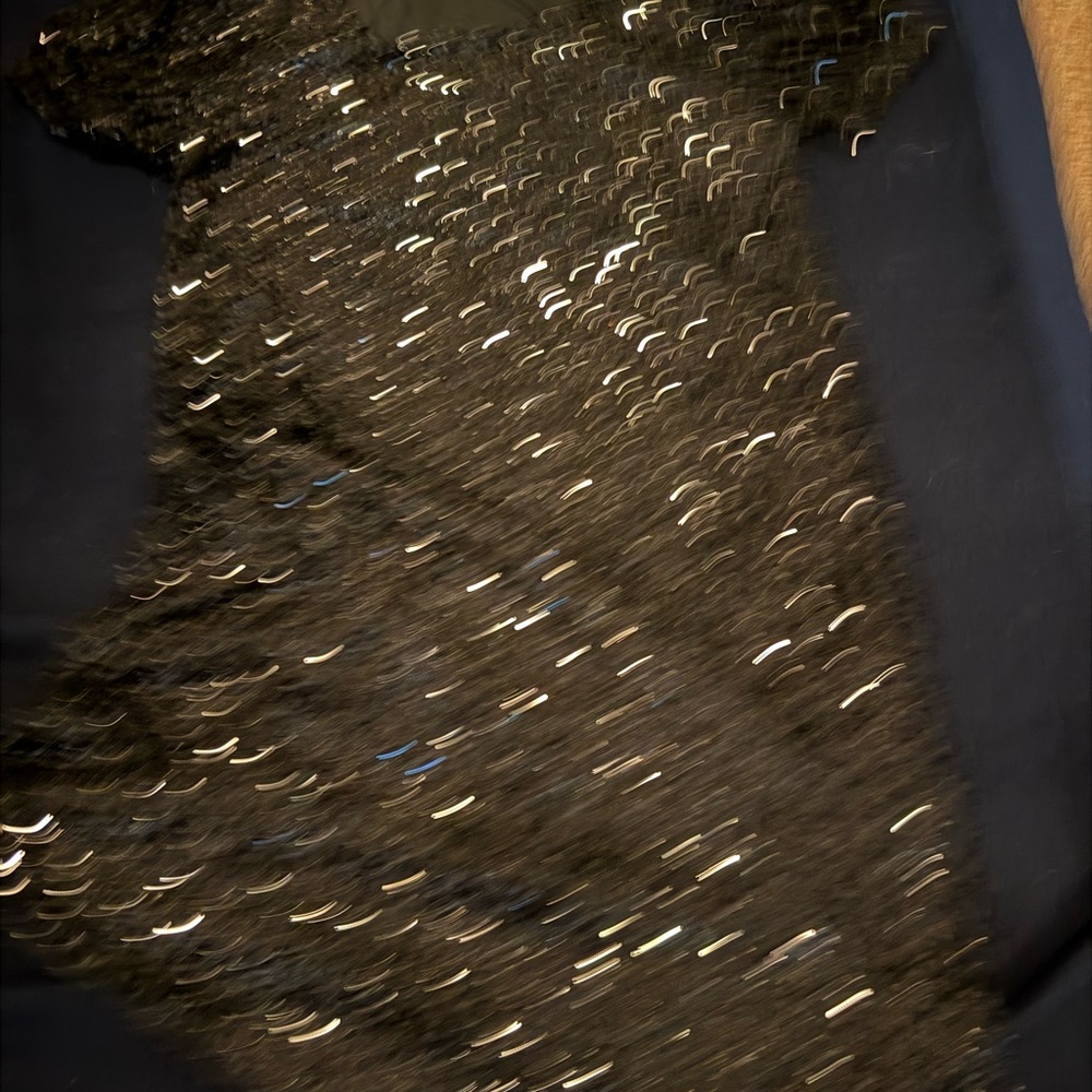 Black Sequin Dress